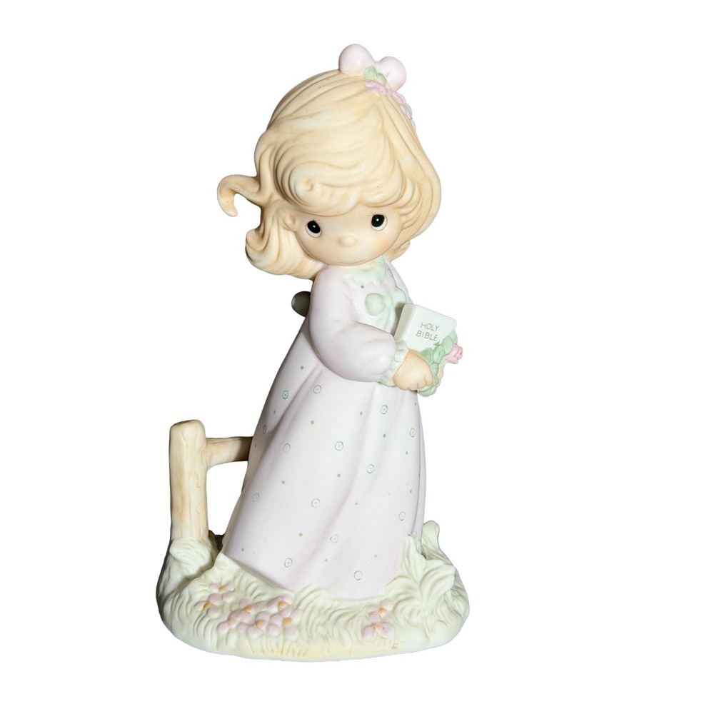 Precious Moments Voice of Spring 1984 Four Seasons 6.25" Bible 12068 Enesco